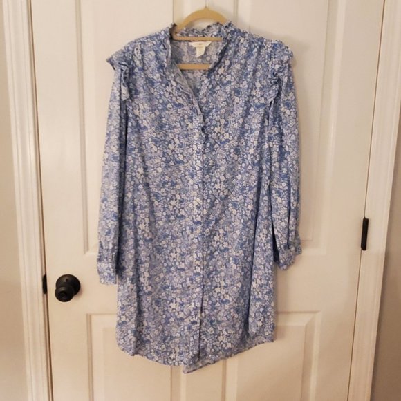 H&M Ruffle Floral Printed Shirt Dress - Picture 4 of 5